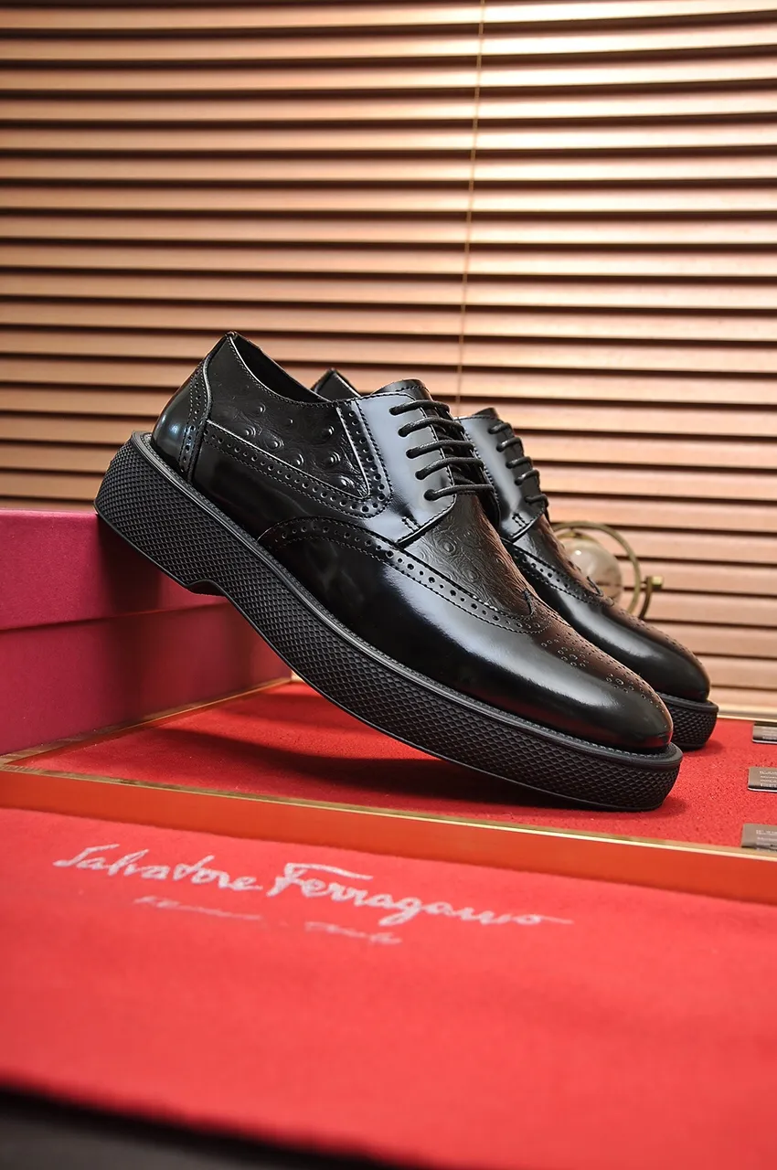 Men's shoes 💰720💶 [Ferragamo/Ferragamo] The latest model in the counter. Original imported open-sided high-quality cowhide hand-woven + imported 🐂 cowhide + original luxury metal buckle + original combination outsole. Comparison without pressure 38--45 (45 custom-made)